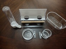 5 pcs bird cage clear drinker