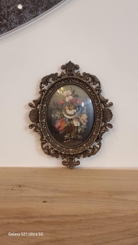 Antique miniature oil painting - miniature,