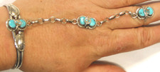 Sterling silver slave bracelet - silver,