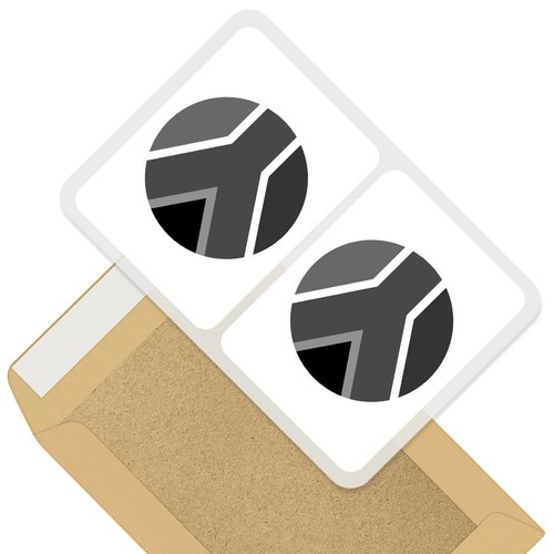 Rectangle stickers 7 5cm - 2, x