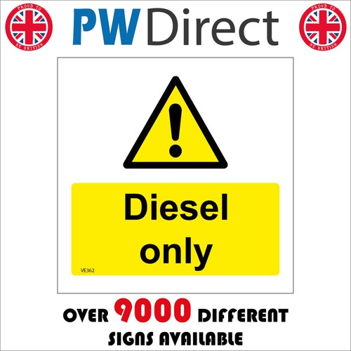 Sign diesel only - diesel, pump