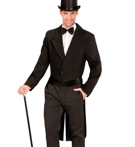 Mens showtime black tailcoat - showtime,