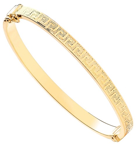 Yellow gold greek key - greek, ladies