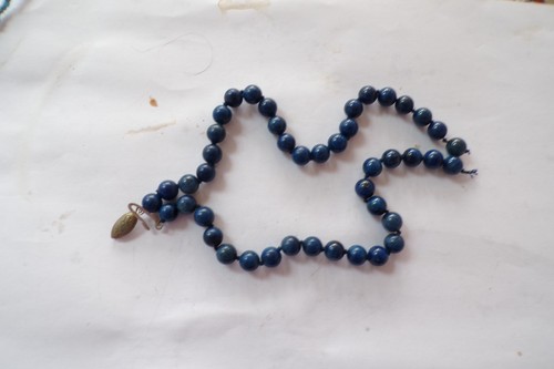 Lapis lazuli necklace about - a,