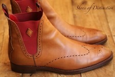 Jeffery West Tan Brown Leather Chelsea Boots Shoes UK 8.5 US 9.5 EU 42.5