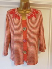 Marks and Spencer Per Una size L Button up Cardigan Rust Orange