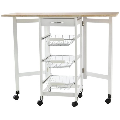 Homcom drop leaf - drop-leaf, kitchen