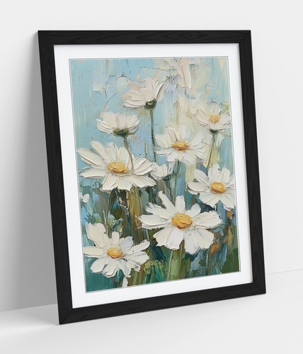 Daisy flowers impressionist - flowers,