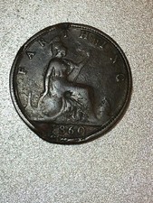 GB Victorian farthing coin -