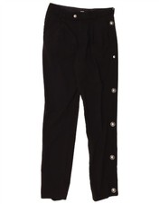 GIANNI VERSACE Womens Slim Suit Trousers IT 44 Medium W30 L31 Black Wool BR21