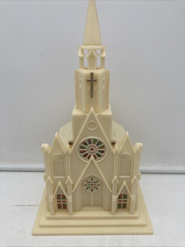 Vintage raylite musical church - raylite,