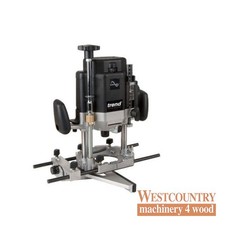 Trend T11EK - 2000W 1/2" Variable Speed Workshop Plunge Router 240v with Kitbox