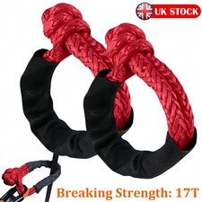 2pcs Soft Shackle Tow Rope Tow