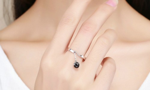 Womenblack pearl charm dangle - charm,
