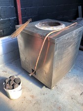 Large stainless steel gas tandoor clay oven 