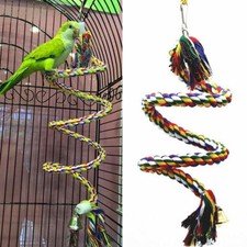 Bird Toys Parrot Swing Toys Bird Parrot Climbing Rope Pet Cotton Rope Perches