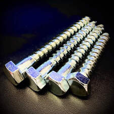 12mm Hex Coach Screw Zinc BZP