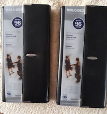 BRAND NEW  - 2 x ROLODEX BUSINESS CARD HOLDERS FILES - 96 CARD CAPACITY EACH