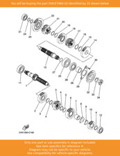 YAMAHA Sprocket, Drive (15t)