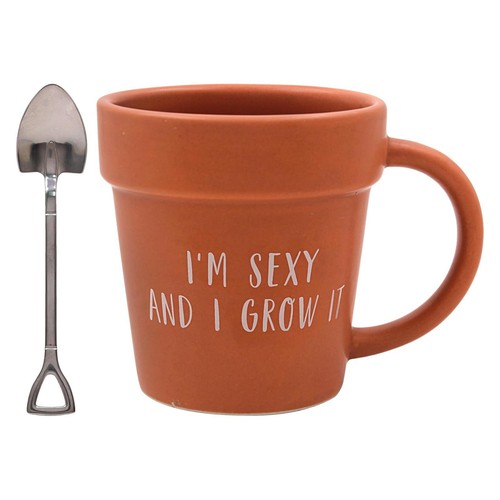 Plant pot mug - pot, gift