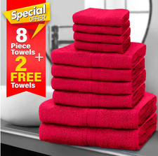 Bathroom Towels Set 10 Pieces