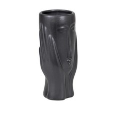 20cm Black Ceramic Face Hands