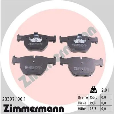 Brake pads 23397 190 - brake, 23397.190.1