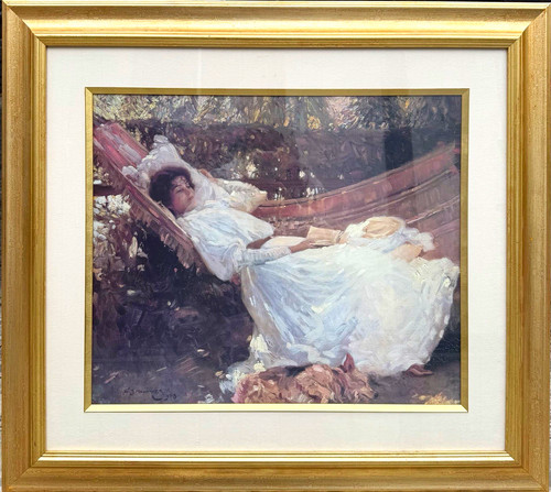 Large munnings lady in - munnings,