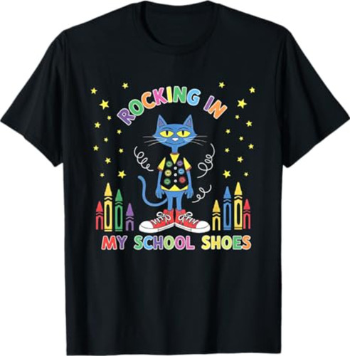 Cat rocking school shoes - rocking,