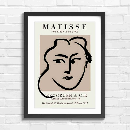 Minimalist matisse art face - art,