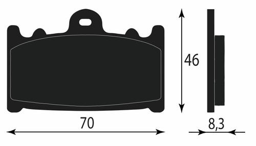 Front brake pads 43082 - front, 1142