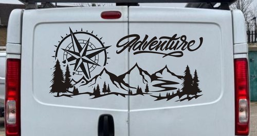 Adventure car van decal - 1x,