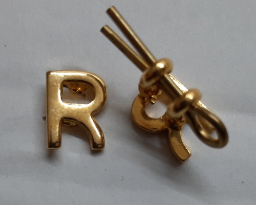 Retired officers gold letter - officers,