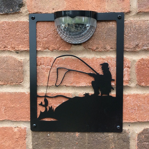 Fisherman solar light - light, metal
