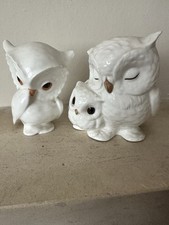 Royal Osborne Mother & Baby Owl & Maruri Masterpiece Single Owl. Vintage. *