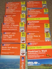 OS Ordnance Survey  Explorer / Outdoor Leisure maps - assorted editions - vgc