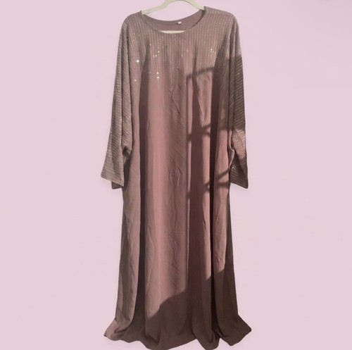 Pink sparkly butterfly abaya - sparkly,