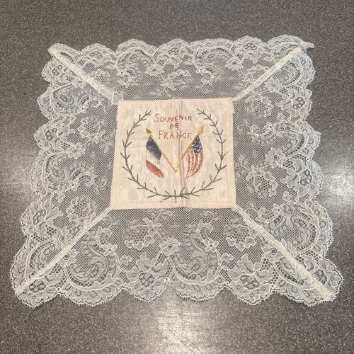 Antique ww1 handmade lace trim - ww1,