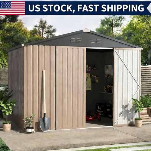 Outdoor metal shed - 8'x6',