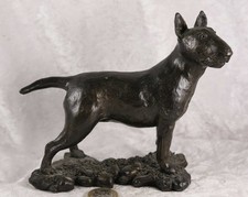 Bowbrook Studios Bull Terrier ornament resin 5.5 inches tall pedigree dog