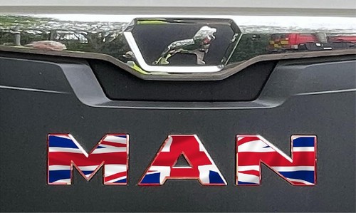 Man cab front badge - man,