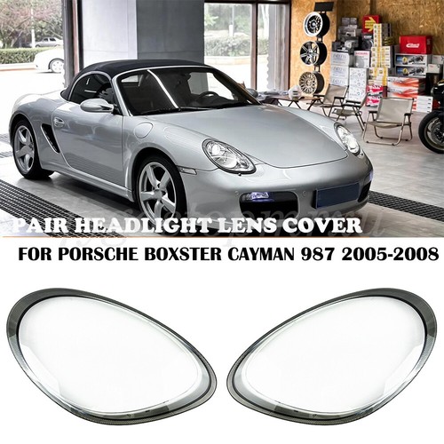 Pair front headlight lens - front,