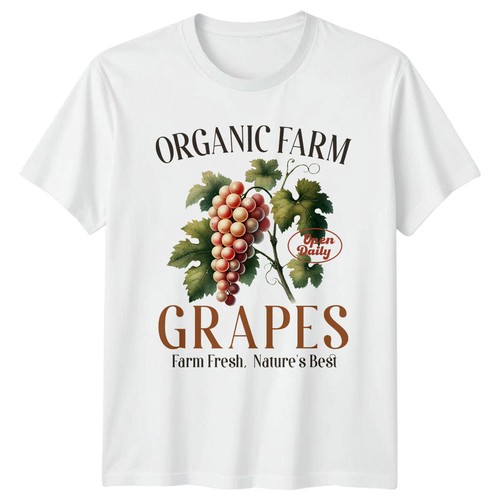 Retro organic farm - organic, grapes