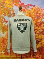 Oakland Raiders NFL grey spell out logo Sweatshirt. UK women's size Medium