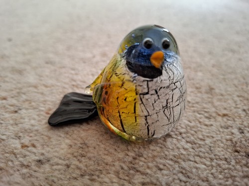 Vintage glass bird - vintage, bird,