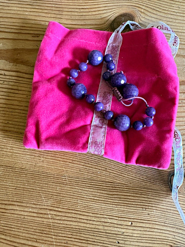 Lola rose purple stone - lola, beaded