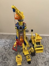 Paw Patrol Rubble and Crew Bark Yard Crane Tower Construction Toy, Rubble Truck