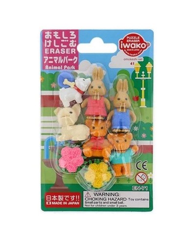 Iwako erasers animal park - iwako,