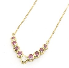 Auth  Pink Sapphire Necklace
