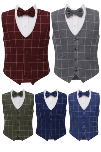 Boys tweed windowpane check - boys,